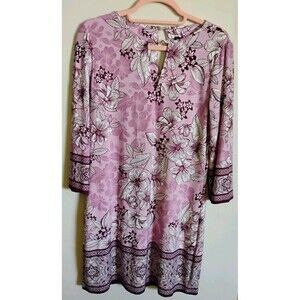 White House Black Market NWT Women's Lilac Midi‎ Dress, Size S